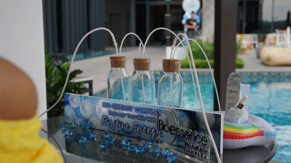 Bioessence poolside Oxygen Bar detail