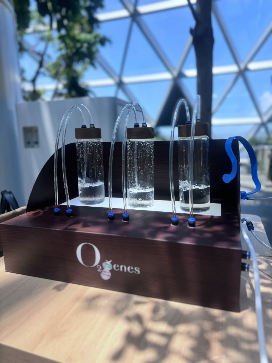 O2genes Oxygen Bar close-up at Converge Live