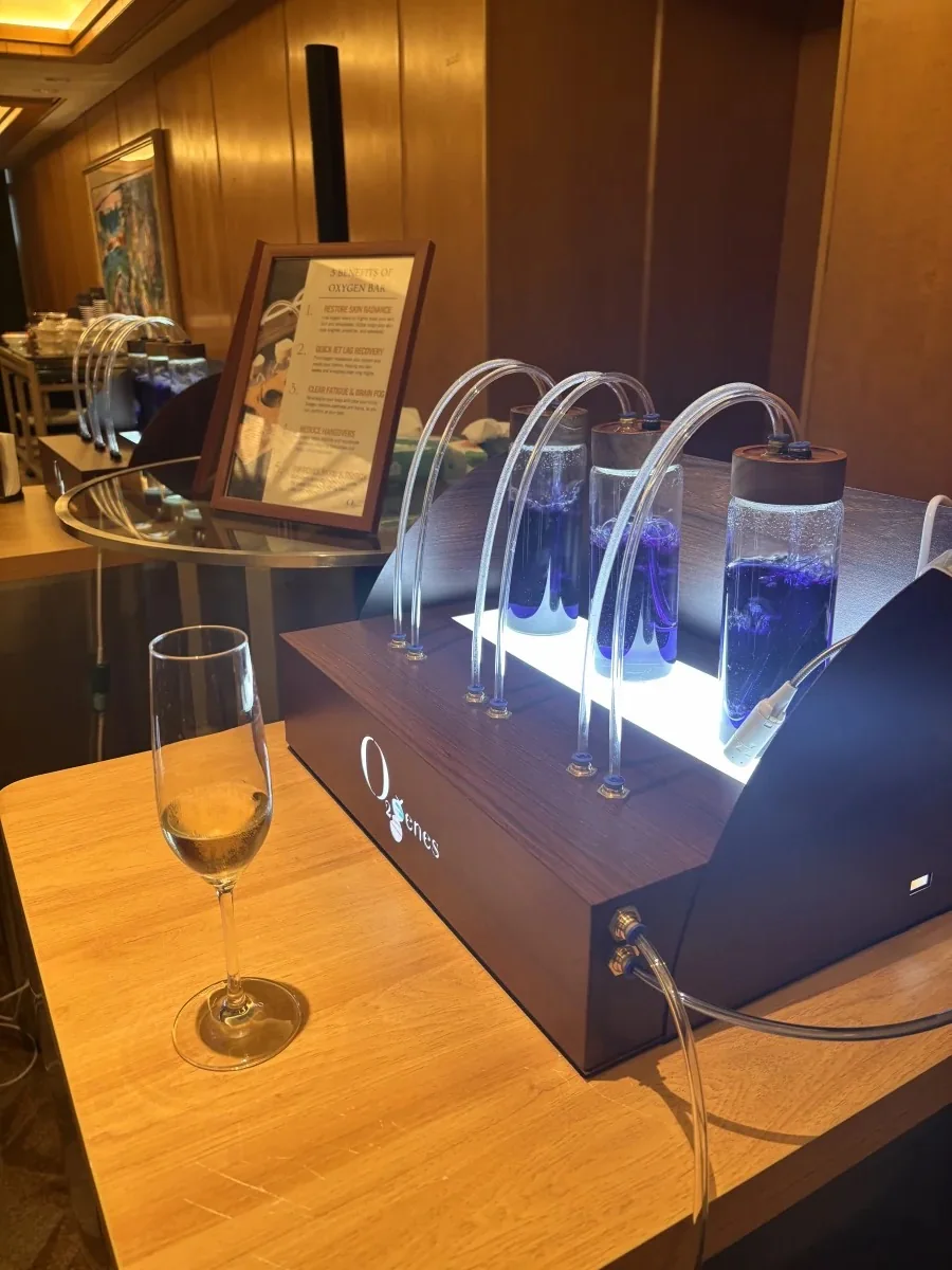 O2genes Oxygen Bar close-up at a corporate event