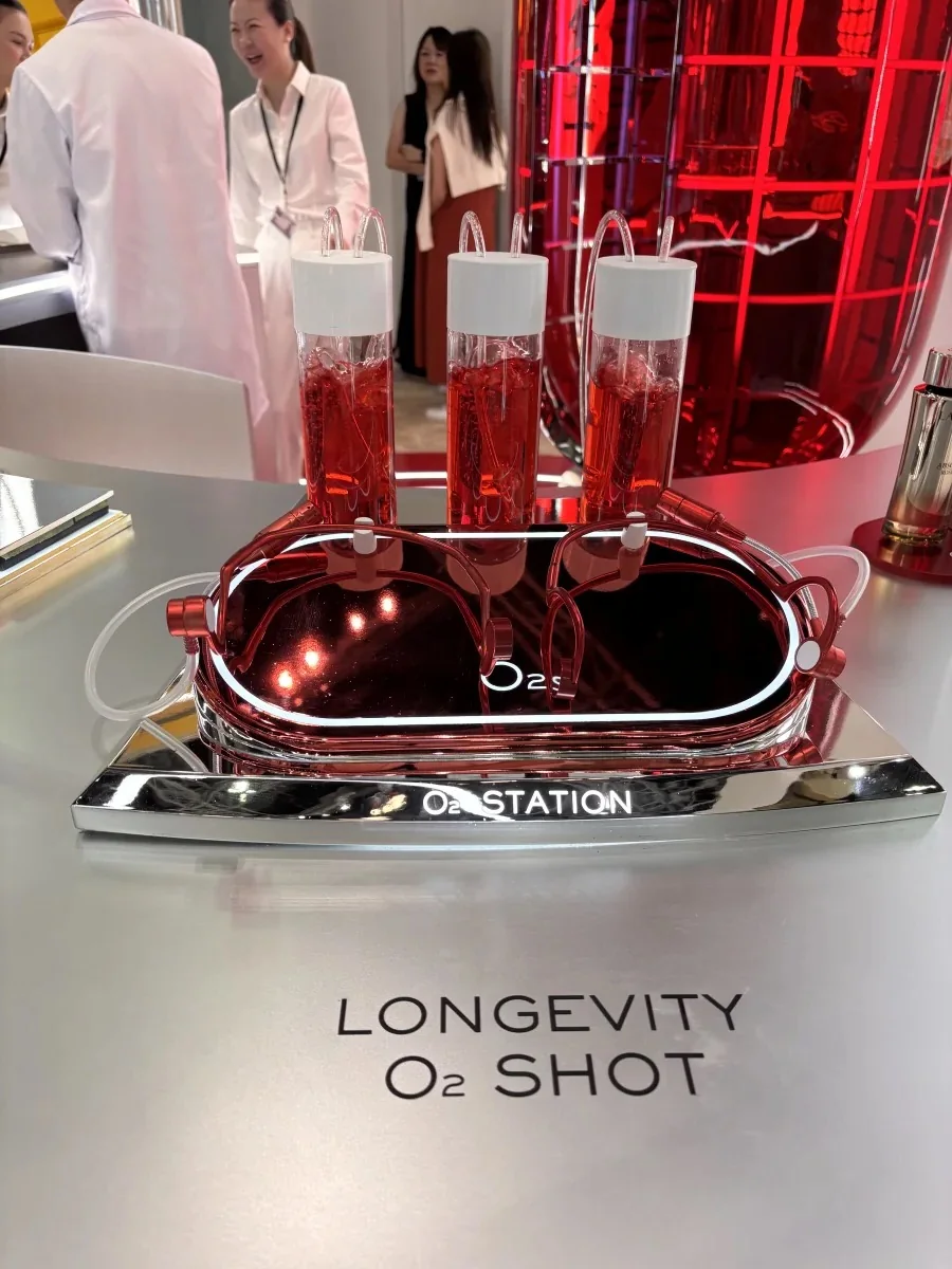Lancôme Longevity O2 Station demonstration